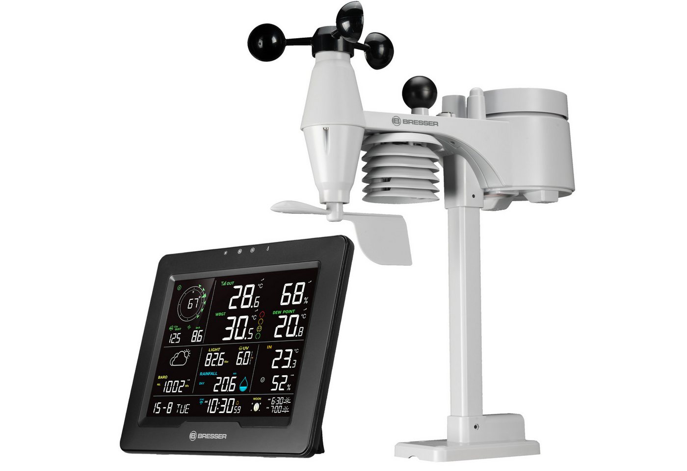 BRESSER BRESSER 8-in-1-WLAN-Wetterstation mit Hitzeindex Sahara TB Wetterstation BRESSER BRESSER 8-in-1-WLAN-Wetterstation mit Hitzeindex Sahara TB Wetterstation von BRESSER