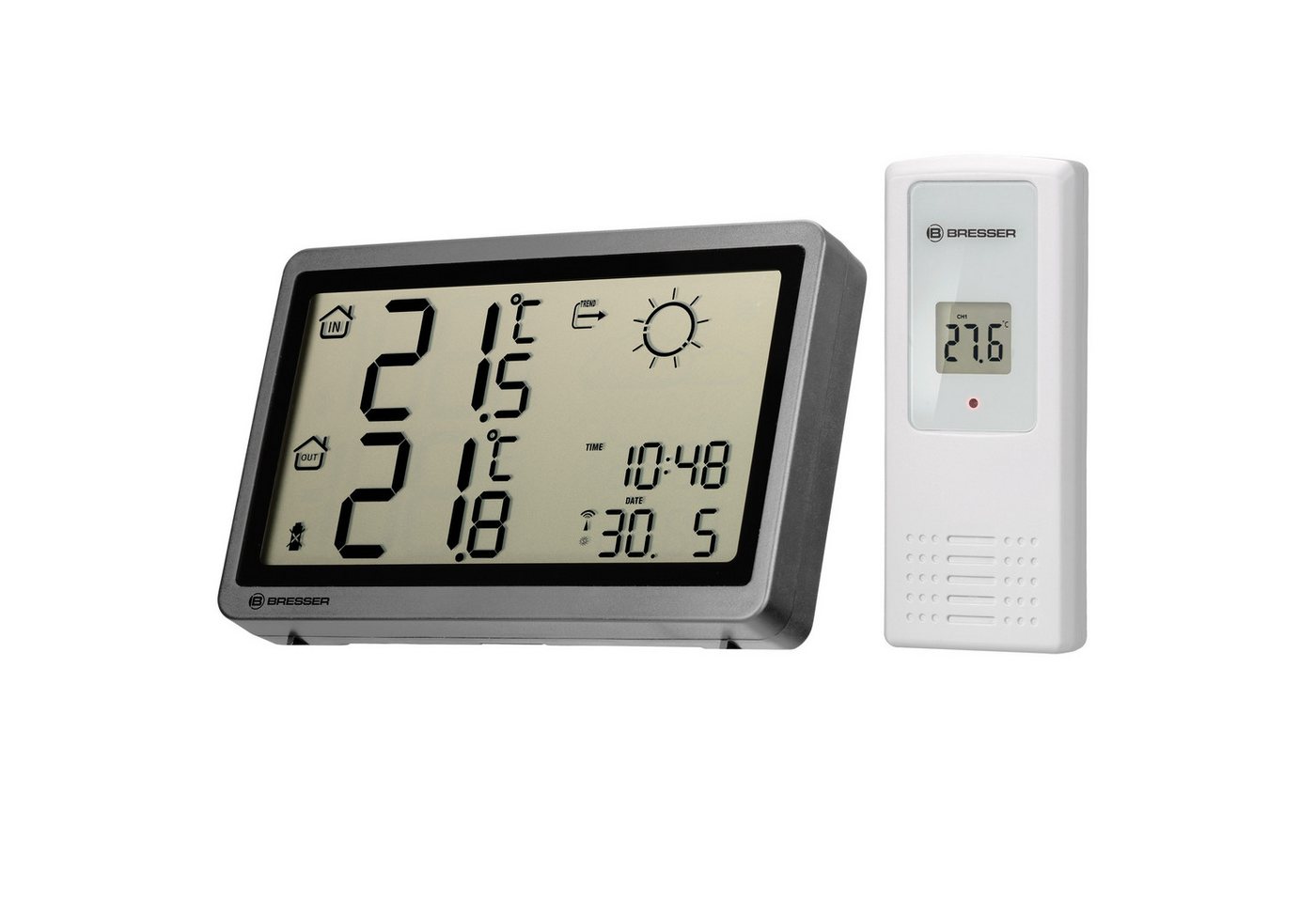 BRESSER BRESSER Funkwetterstation MeteoTemp HZ anthrazit Wetterstation BRESSER BRESSER Funkwetterstation MeteoTemp HZ anthrazit Wetterstation von BRESSER
