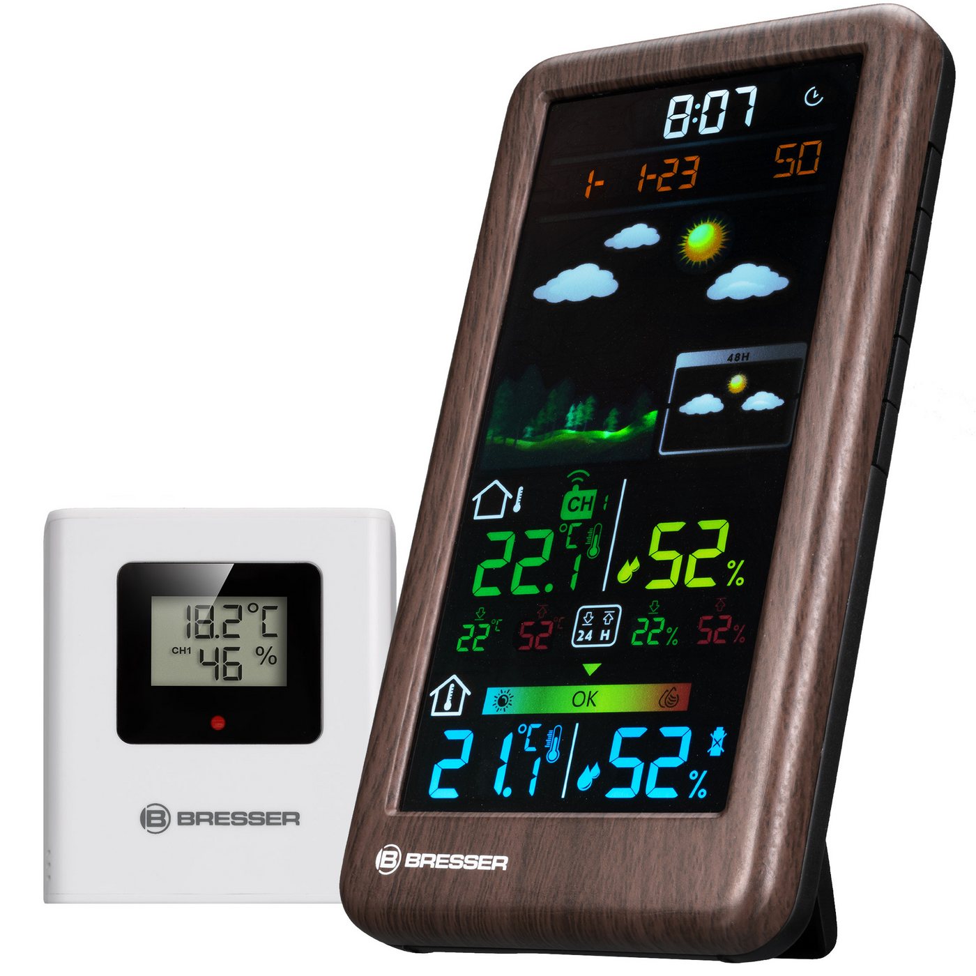 BRESSER BRESSER Funkwetterstation Neomeo V in Holzoptik Wetterstation BRESSER BRESSER Funkwetterstation Neomeo V in Holzoptik Wetterstation von BRESSER