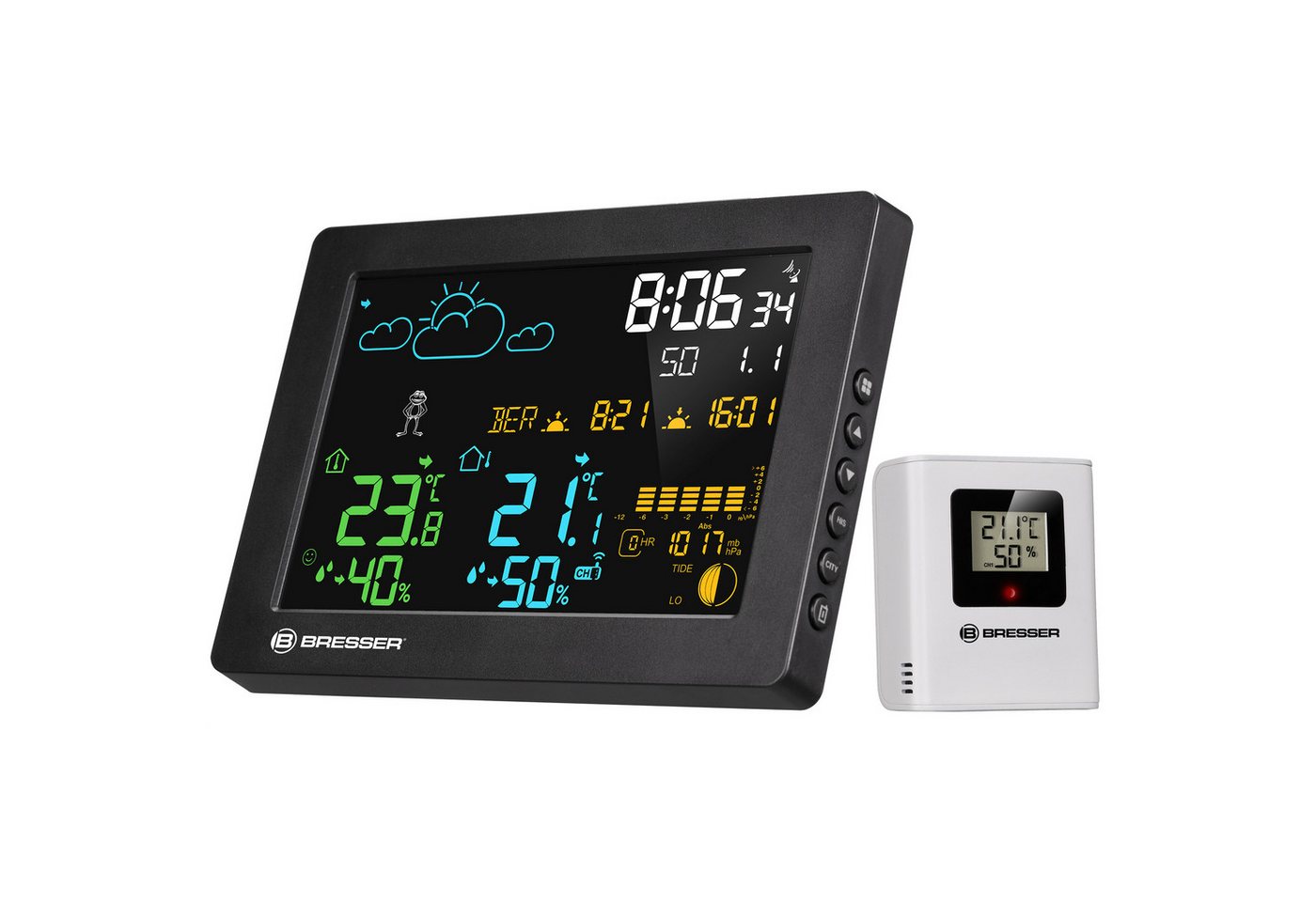BRESSER BRESSER MeteoTemp Baro HZ Farbwetterstation Wetterstation BRESSER BRESSER MeteoTemp Baro HZ Farbwetterstation Wetterstation von BRESSER