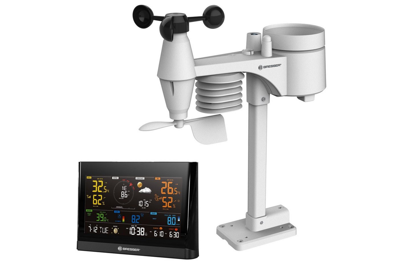 BRESSER BRESSER WLAN Comfort Wetterstation mit 7-in-1-Profi-Sensor und modern… Wetterstation BRESSER BRESSER WLAN Comfort Wetterstation mit 7-in-1-Profi-Sensor und modern… Wetterstation von BRESSER