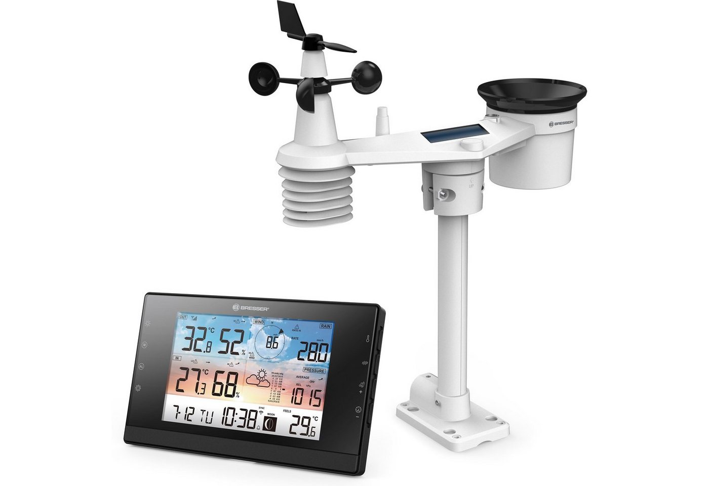 BRESSER BRESSER WLAN-Wetterstation WSC mit 5-in-1-Multi-Sensor Wetterstation BRESSER BRESSER WLAN-Wetterstation WSC mit 5-in-1-Multi-Sensor Wetterstation von BRESSER