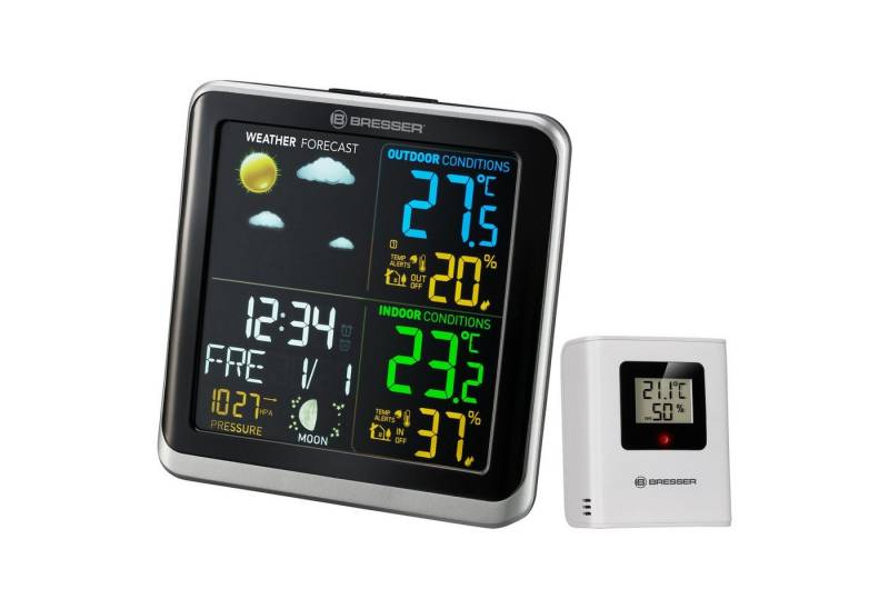 BRESSER BRESSER ClimaTemp TB Wetterstation mit LCD-Farbdisplay Wetterstation von BRESSER