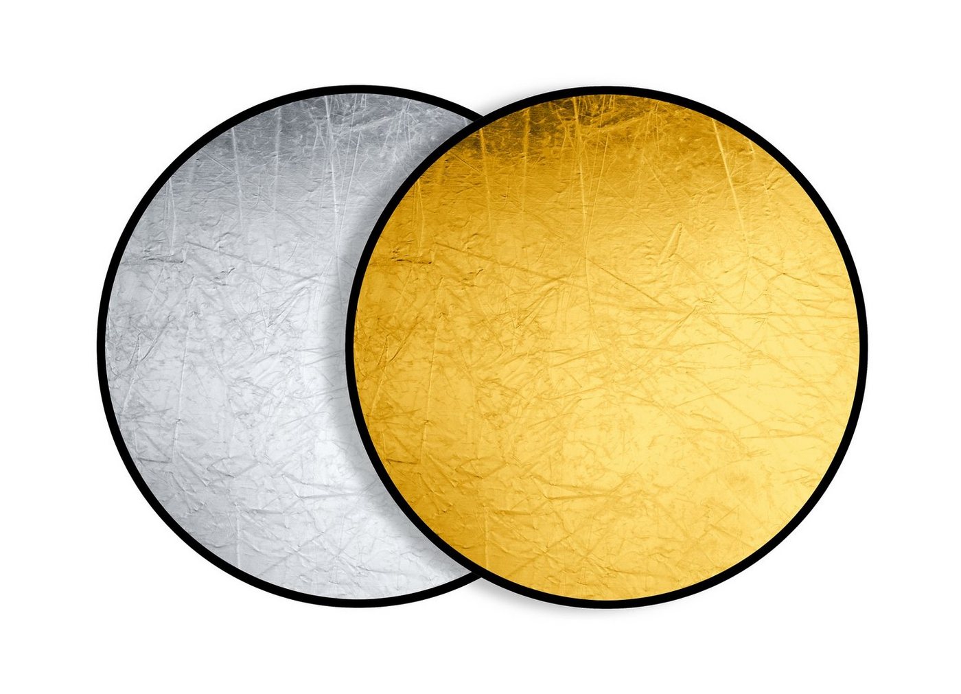 BRESSER Fotohintergrund BRESSER BR-TR5 2-in-1 Faltreflektor gold/silber 110cm rund BRESSER Fotohintergrund BRESSER BR-TR5 2-in-1 Faltreflektor gold/silber 110cm rund von BRESSER