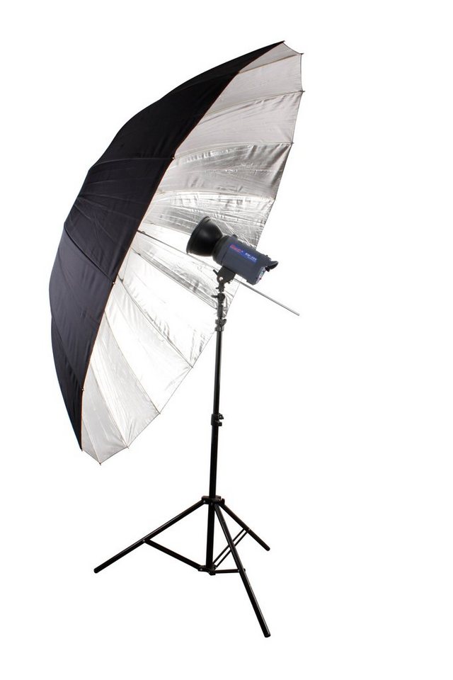 BRESSER Fotohintergrund BRESSER SM-09 Jumbo Reflexschirm silber/schwarz 180 cm BRESSER Fotohintergrund BRESSER SM-09 Jumbo Reflexschirm silber/schwarz 180 cm von BRESSER
