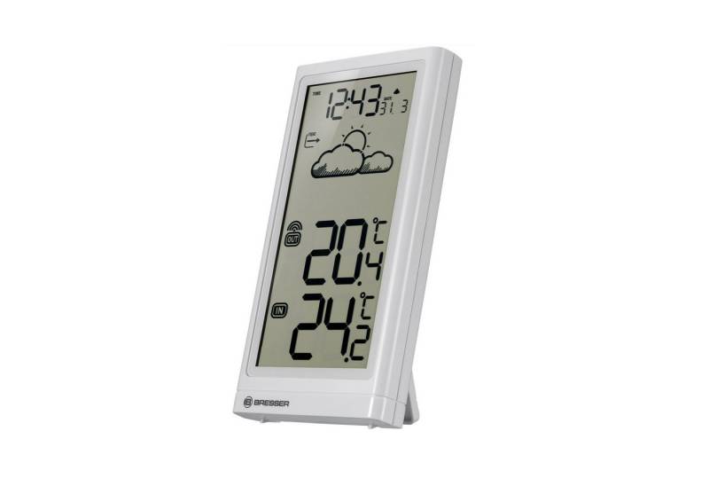BRESSER Funkwetterstation Meteo Temp weiss Wetterstation von BRESSER