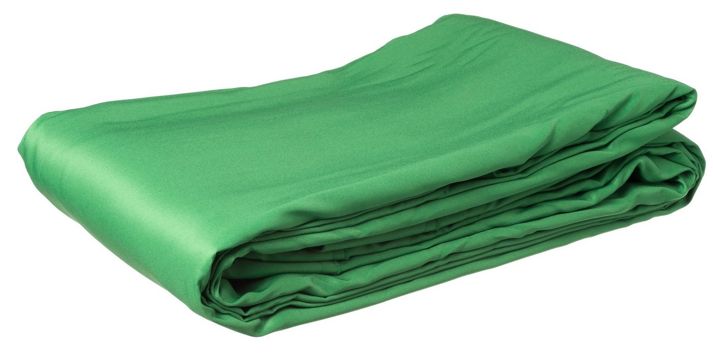 BRESSER Hintergrundtuch BR-8P Polyester-Hintergrundstoff 3 x 6m Chromakey grün von BRESSER