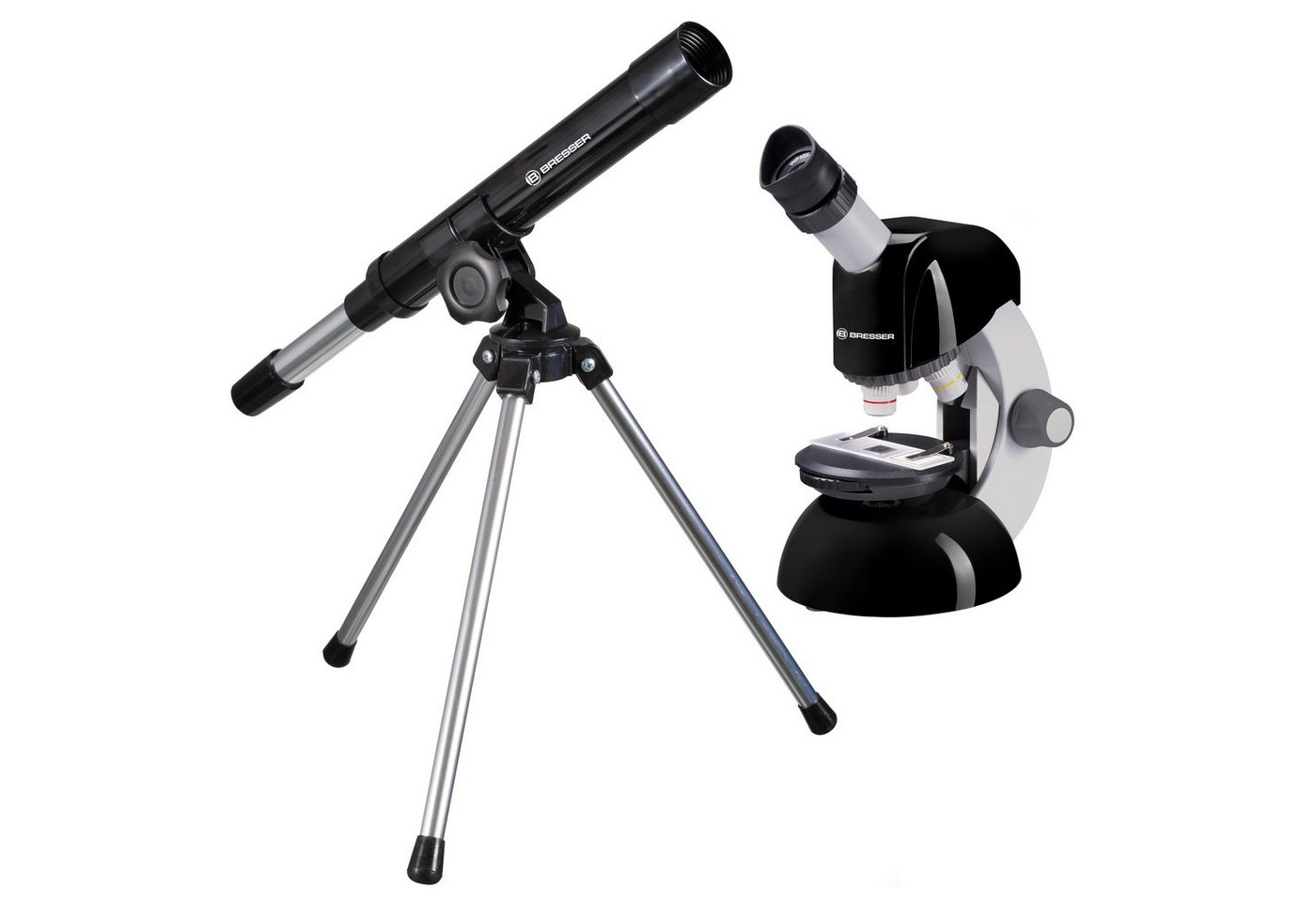BRESSER Linsenteleskop Teleskop und Mikroskop Set von BRESSER