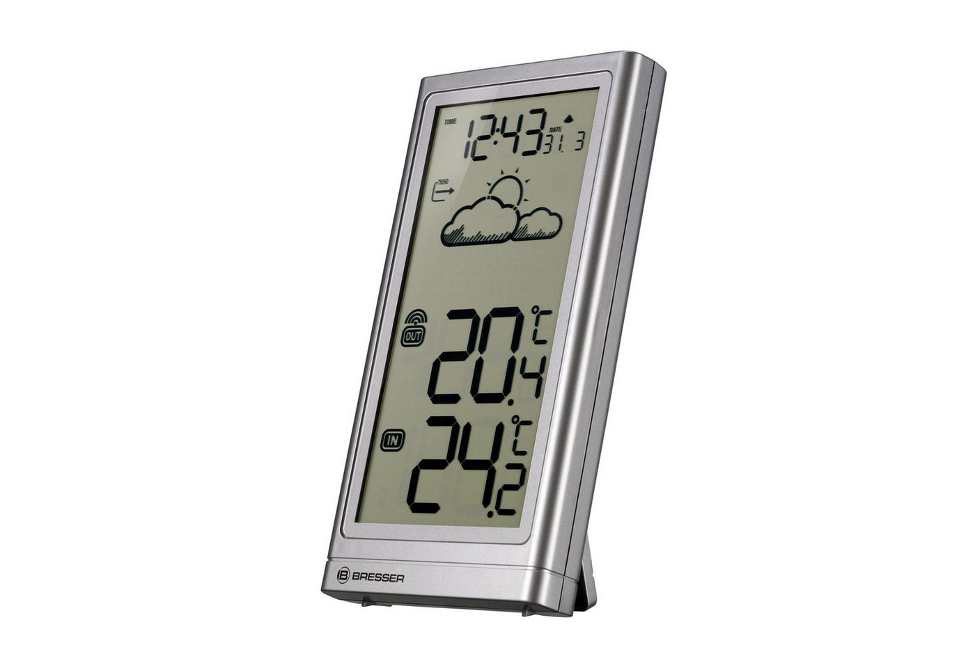 BRESSER Funkwetterstation Meteo Temp silber Wetterstation BRESSER Funkwetterstation Meteo Temp silber Wetterstation von BRESSER