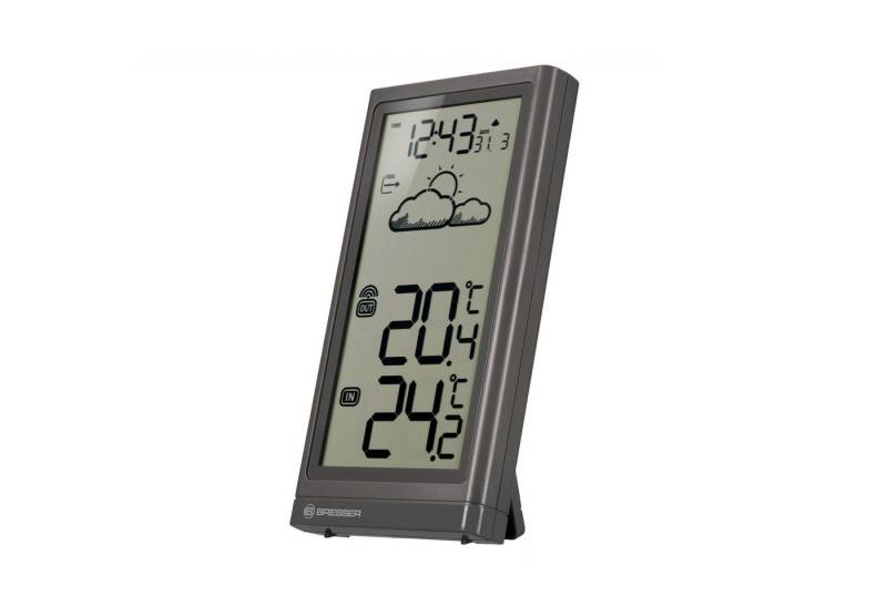 BRESSER Funkwetterstation Meteo Temp grau Funkwetterstation von BRESSER