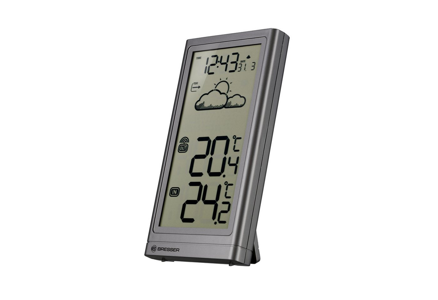 BRESSER Funkwetterstation Meteo Temp Anthrazit Wetterstation BRESSER Funkwetterstation Meteo Temp Anthrazit Wetterstation von BRESSER