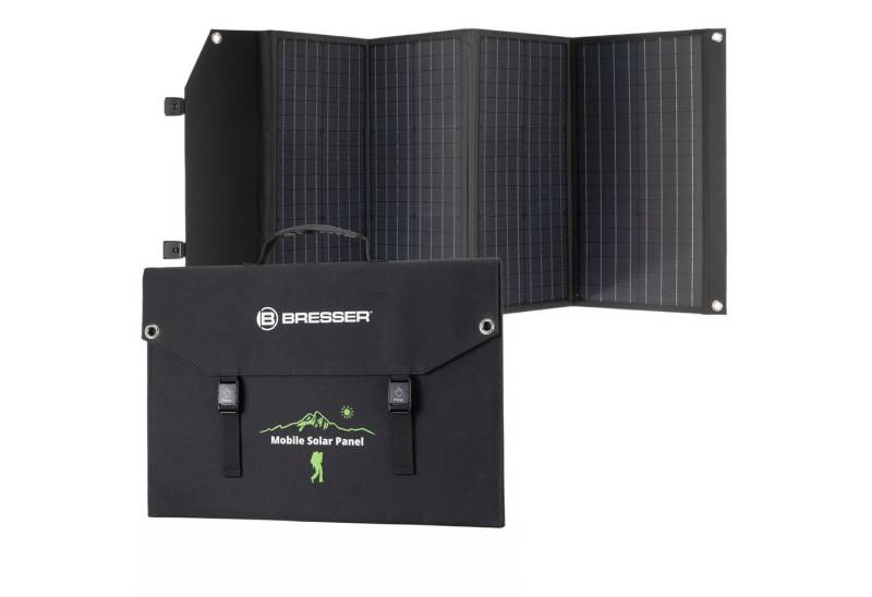 BRESSER BRESSER Mobiles Solar-Ladegerät 120 Watt mit USB- u. DC-Anschluss Solarladegerät von BRESSER