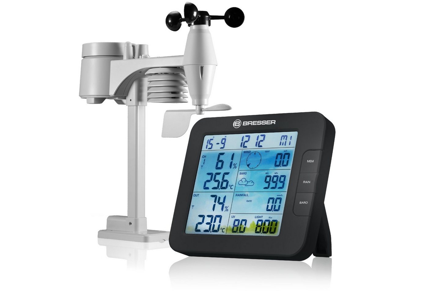 BRESSER SmartHome 7-in-1 Wetter Center ClimateConnect Wetterstation BRESSER SmartHome 7-in-1 Wetter Center ClimateConnect Wetterstation von BRESSER
