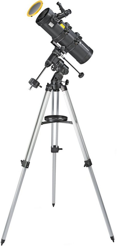 BRESSER Teleskop Spica 130/1000 EQ3 - Spiegel mit Smartphone-Adapter von BRESSER