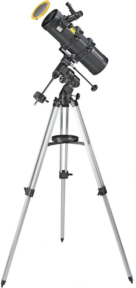 BRESSER Teleskop Spica Plus 130/1000 EQ Spiegelteleskop inkl. Zubehör Set von BRESSER