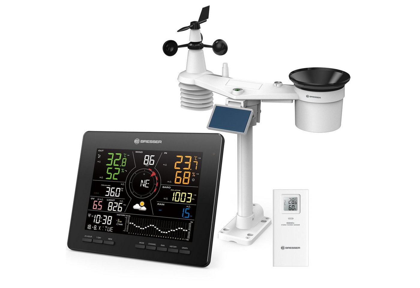 BRESSER BRESSER WLAN 4CAST MD Funk-Wetterstation 7-in-1 Wetterstation BRESSER BRESSER WLAN 4CAST MD Funk-Wetterstation 7-in-1 Wetterstation von BRESSER