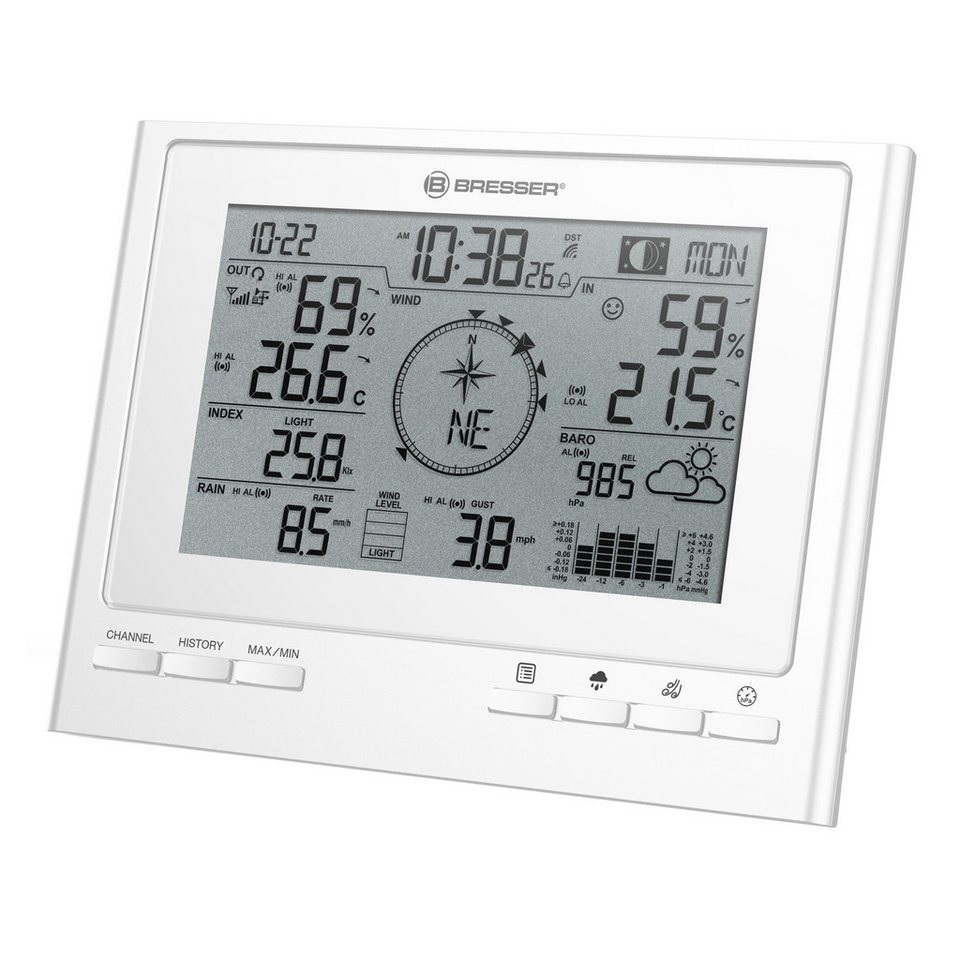 BRESSER Wetter Center ClimateScout Basisstation - weiß Wetterstation BRESSER Wetter Center ClimateScout Basisstation - weiß Wetterstation von BRESSER