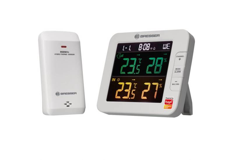 BRESSER BRESSER Smart Home 7-Kanal Tuya Thermo-Hygrometer Wetterstation von BRESSER