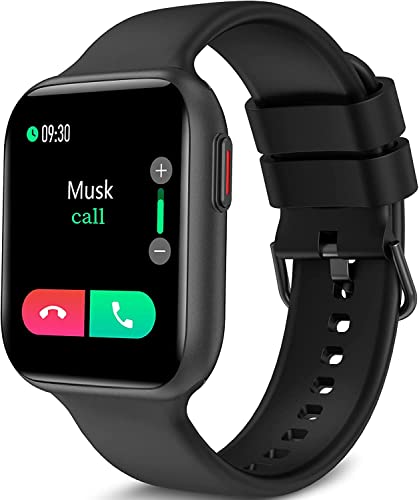 BRIBEJAT BT3 Smartwatch Damen Herren, 1.69" HD Fitnessuhr, 28 Sportmodi Fitness Tracker mit Pulsmesser Schlafmonitor SpO2, IP68 Wasserdicht Aktivitätstracker kompatibel mit Android iOS, Schwarz von BRIBEJAT