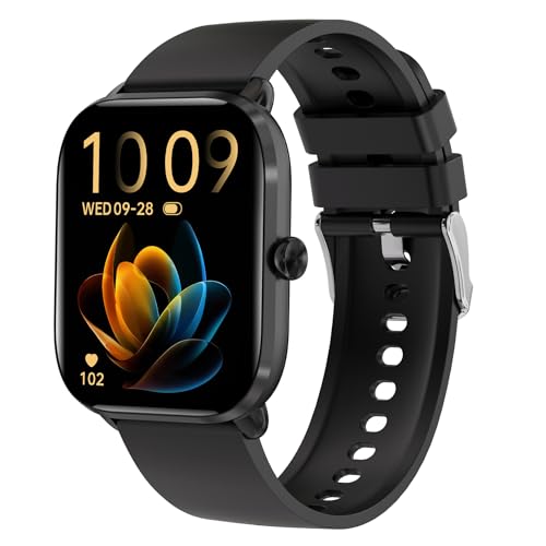 BRIBEJAT Smartwatch Herren mit Telefonfunktion, 1.95" Smart Watch, Fitness Tracker mit Schlafmonitor, Kompatibel mit iPhone Samsung Android, Schwarz von BRIBEJAT