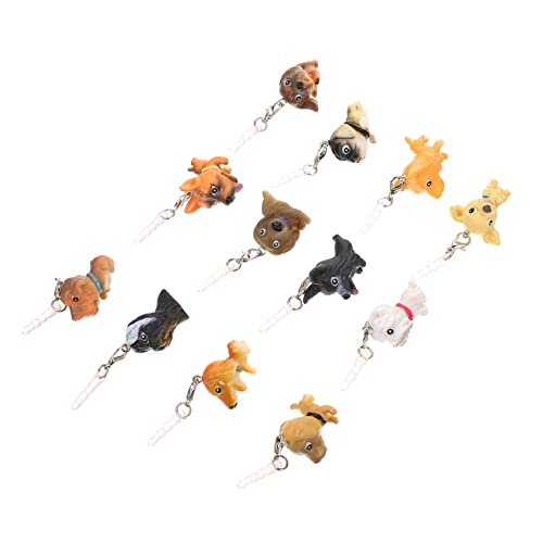 BRIGHTFUFU Praktische Telefon Kopfhörer 12pcs Hund Form Kappen für 3 5mm Jack Dekorative Charme BRIGHTFUFU Praktische Telefon Kopfhörer 12pcs Hund Form Kappen für 3 5mm Jack Dekorative Charme von BRIGHTFUFU