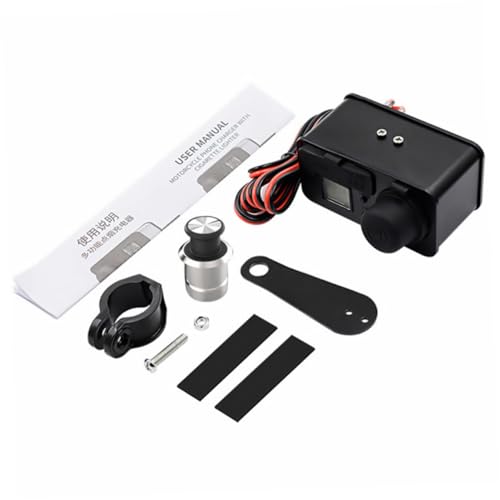 BRIGHTFUFU 12V Wasserdichtes Ladegerät mit USB Zigarettenanzünder Netzkabel Integrierter Voltmeter für Mobiles Laden BRIGHTFUFU 12V Wasserdichtes Ladegerät mit USB Zigarettenanzünder Netzkabel Integrierter Voltmeter für Mobiles Laden von BRIGHTFUFU