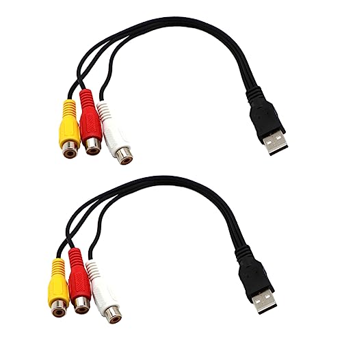 BRIGHTFUFU 1Paar USB zu Av Kabel Adapterkabel Audio Kabel für Tv PC Einfach zu Installieren Langlebiges Material für Hervorragendes Nutzungserlebnis BRIGHTFUFU 1Paar USB zu Av Kabel Adapterkabel Audio Kabel für Tv PC Einfach zu Installieren Langlebiges Material für Hervorragendes Nutzungserlebnis von BRIGHTFUFU