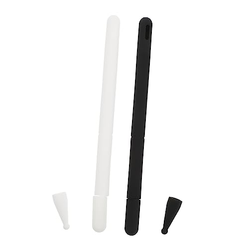 BRIGHTFUFU 2 Stück Etui silikondeckel Set federmäppchen Stiftabdeckung Stiftschutz für Tablet Bleistiftspitzen Adapter schreiblernbleistift Stifthülle Bleistift schutzhülle Kieselgel Weiß BRIGHTFUFU 2 Stück Etui silikondeckel Set federmäppchen Stiftabdeckung Stiftschutz für Tablet Bleistiftspitzen Adapter schreiblernbleistift Stifthülle Bleistift schutzhülle Kieselgel Weiß von BRIGHTFUFU