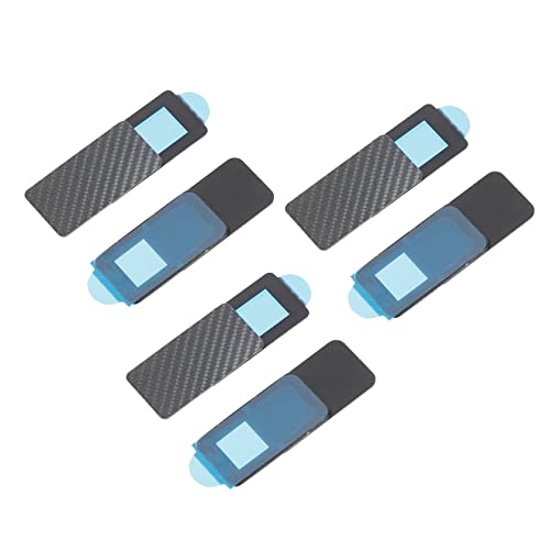 BRIGHTFUFU 6 Stück Kameraabdeckung Halter Laptop-Aufkleber Laptop-Kamera-schieberegler Geldklammer Schwanenhals Kabel Netz Clip Stecker Laptop-Kamera-abdeckfolie Webcam-Abdeckung Black von BRIGHTFUFU