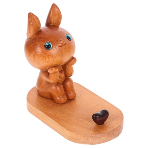 BRIGHTFUFU Hölzerner Kaninchen Telefonständer Niedlicher Desktop Halter für Smartphones Robuste rutschfeste Basis für Schlafzimmer Wohnzimmer Büro Schule BRIGHTFUFU Hölzerner Kaninchen Telefonständer Niedlicher Desktop Halter für Smartphones Robuste rutschfeste Basis für Schlafzimmer Wohnzimmer Büro Schule von BRIGHTFUFU