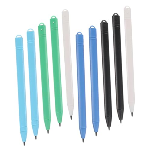BRIGHTFUFU 10-teiliges LCD-zeichentablett-Stylus-Stift-Set Druck Für Touchscreen-geräte Schreibblock-Stift Komfortabler Griff Farbe: Grün Weiß Hellschwarz BRIGHTFUFU 10-teiliges LCD-zeichentablett-Stylus-Stift-Set Druck Für Touchscreen-geräte Schreibblock-Stift Komfortabler Griff Farbe: Grün Weiß Hellschwarz von BRIGHTFUFU