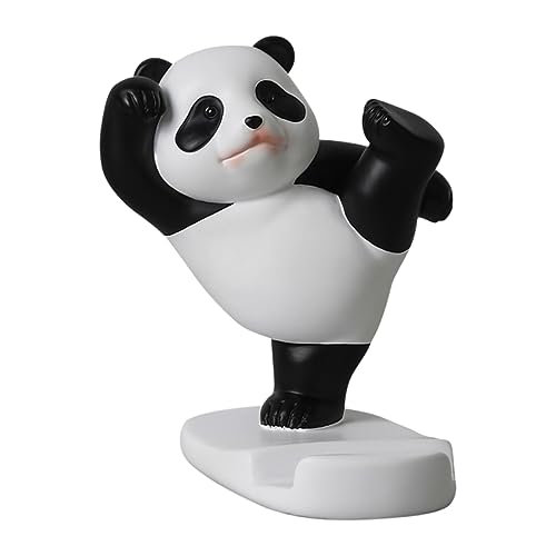 BRIGHTFUFU Panda Handyhalterung Niedlicher Cartoon Telefonständer aus Harz für Schreibtisch für Smartphone Nutzung Kreatives Design Perfektes für Freunde Stabil BRIGHTFUFU Panda Handyhalterung Niedlicher Cartoon Telefonständer aus Harz für Schreibtisch für Smartphone Nutzung Kreatives Design Perfektes für Freunde Stabil von BRIGHTFUFU