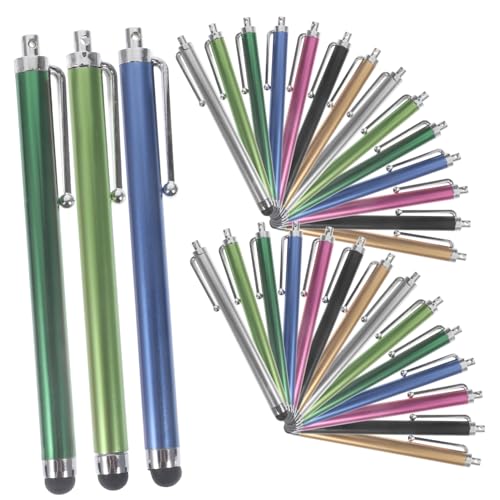 BRIGHTFUFU 36 Stück Kratzfeste Kapazitive Eingabestifte für Tablets und Handys Einzelnes Design für Den Hausgebrauch Zufällige Farbe von BRIGHTFUFU