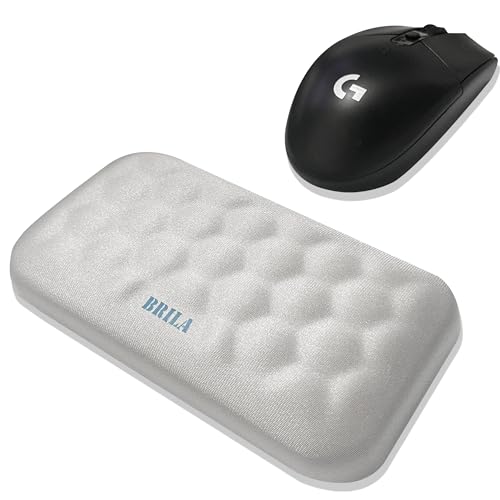 BRILA Maus-Handgelenkauflage, weich, ergonomisch, Diamantmuster, Memory-Schaum, Handgelenkstützkissen für Computermaus von BRILA