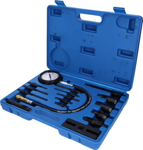 Brilliant Tools BT581000 Kompressionstester-Satz für Diesel Motoren, 18-tlg von BRILLIANT TOOLS