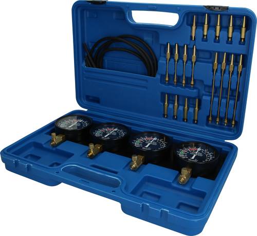 Brilliant Tools BT581200 Synchron-Vergaser-Testgerät, mit 4 Synchronuhren, 26-tlg von BRILLIANT TOOLS