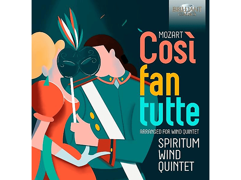 VARIOUS - Mozart:Cosi Fan Tutte,Arranged For Wind Quintet (CD) von BRILLIANT