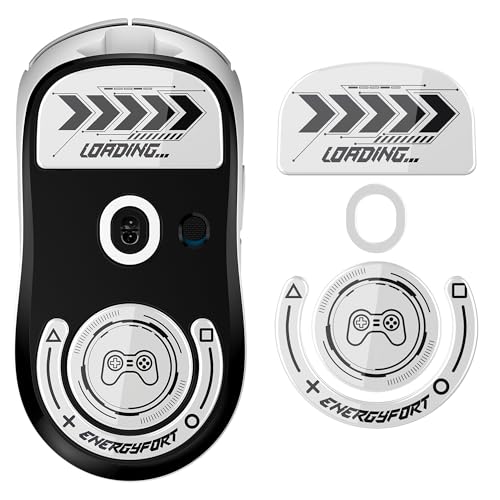 BRIMFORD Glas Mausfüße für LOGITECH G PRO X Superlight - Ultra Schnelle & Glatte Mausgleiter mit Abgerundeten Kanten für GPW2 - Langlebig & Einfache Anbringung (Weiß) von BRIMFORD