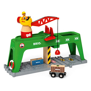 BRIO® Bahn Verlade Terminal 63399600 Spielzeugeisenbahnen-Zubehör von BRIO®