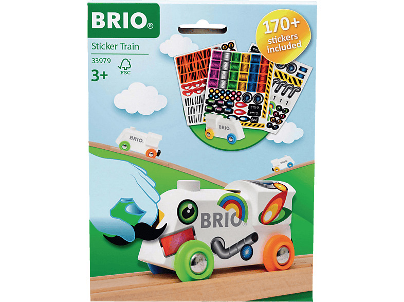 BRIO Sticker-Lokomotive Spieleset Mehrfarbig von BRIO