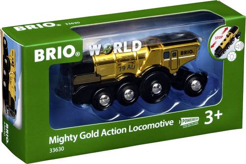 Brio 63363000 Goldene Batterielok mit Licht und S von BRIO