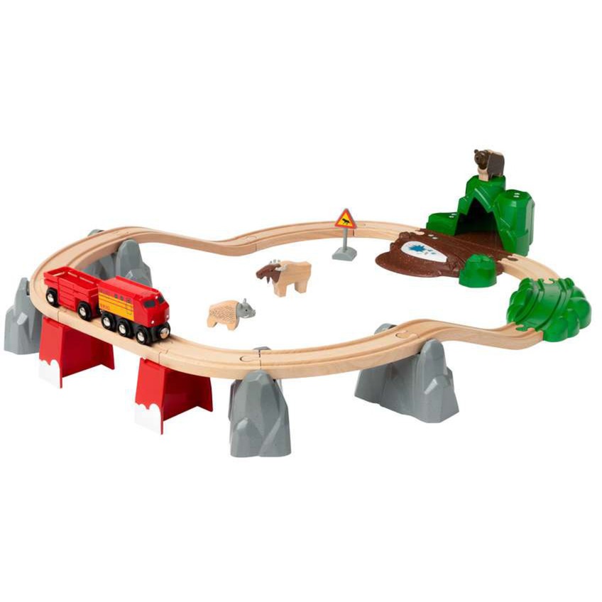 Nordische Waldtiere Set, Bahn von BRIO