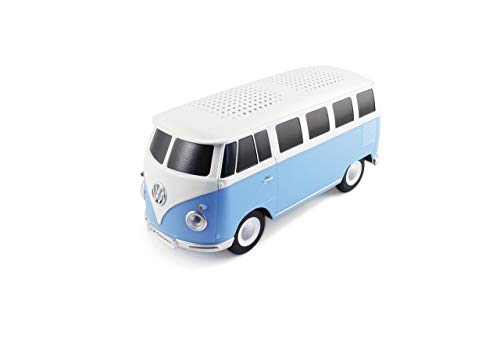 BRISA VW Collection - Volkswagen Tragbarer Portabler-Bluetooth-Lautsprecher-Wireless-Kabellos T1 Bulli Bus (Maßstab: 1:20/Classic Bus/Blau) von BRISA