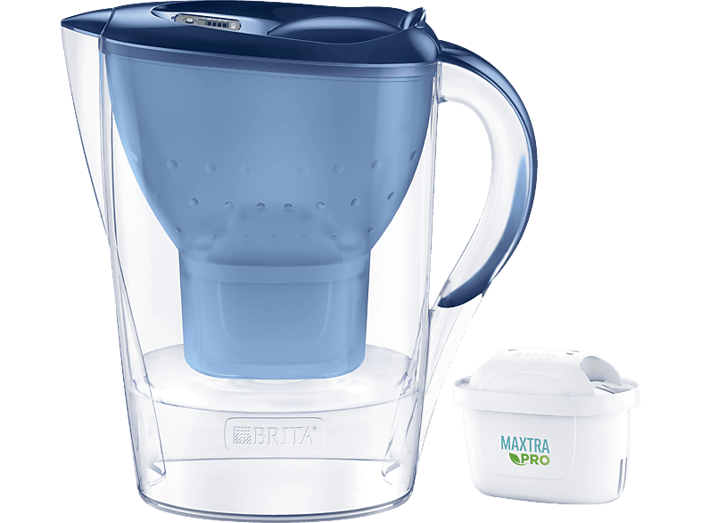 BRITA Marella inkl. 1 MAXTRA PRO All-in-1 Wasserfilter, Blau von BRITA