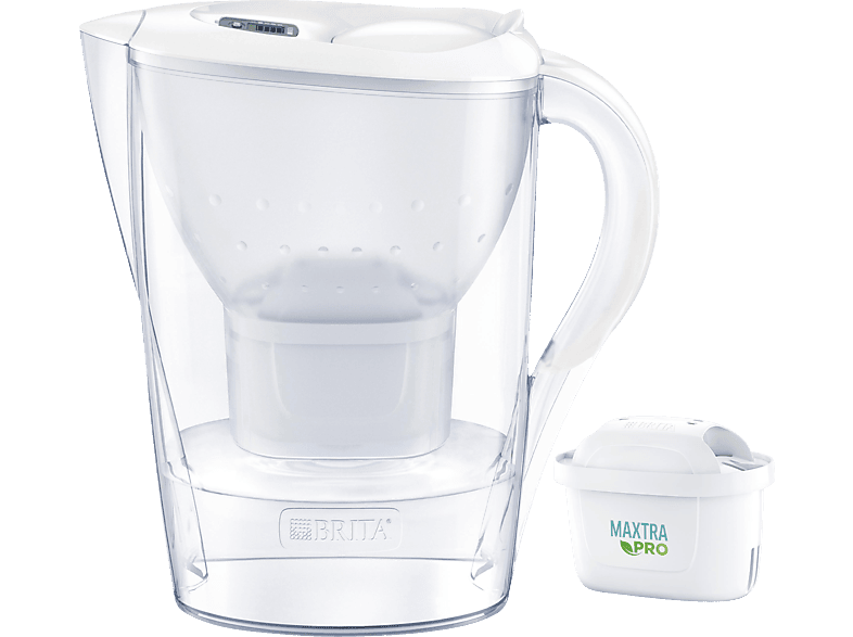 BRITA Marella inkl. 1 MAXTRA PRO All-in-1 Wasserfilter, Weiß von BRITA