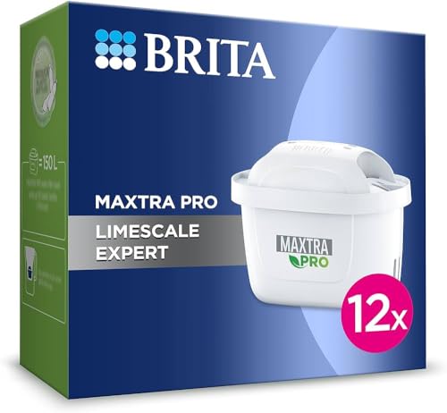 BRITA Maxtra Pro Limescale Expert Wasserfilter, halbjährliche Packung mit 12 Filtern – neue Generation von Filtern – ideal für heiße Getränke und Kalkschutz für Kaffeemaschinen und Wasserkocher von BRITA