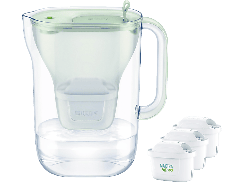 BRITA Style eco, inkl. 3 MAXTRA PRO All-in-1 Wasserfilter, Hellgrün von BRITA