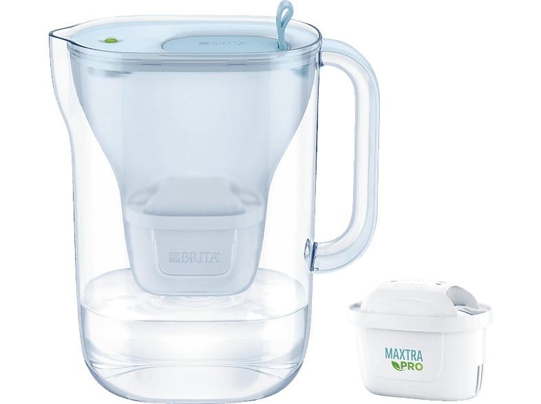 BRITA Style eco inkl. 1 MAXTRA PRO All-in-1 Wasserfilter, Gletscherblau von BRITA