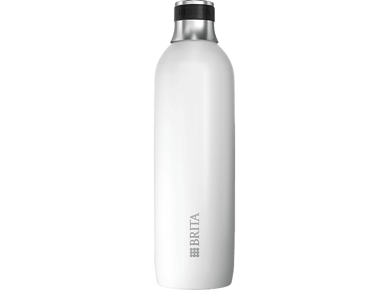 BRITA sodaTRIO Edelstahlflasche, groß/weiß Sprudlerflaschen von BRITA