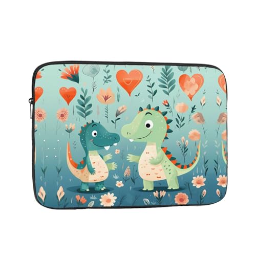 Broleo Lovely Little Dinosaur Baby Stoßfeste Tragbare Laptop-Hülle Tasche - Schlanke und leichte Laptoptasche für den täglichen Gebrauch 13 Zoll von BROLEO